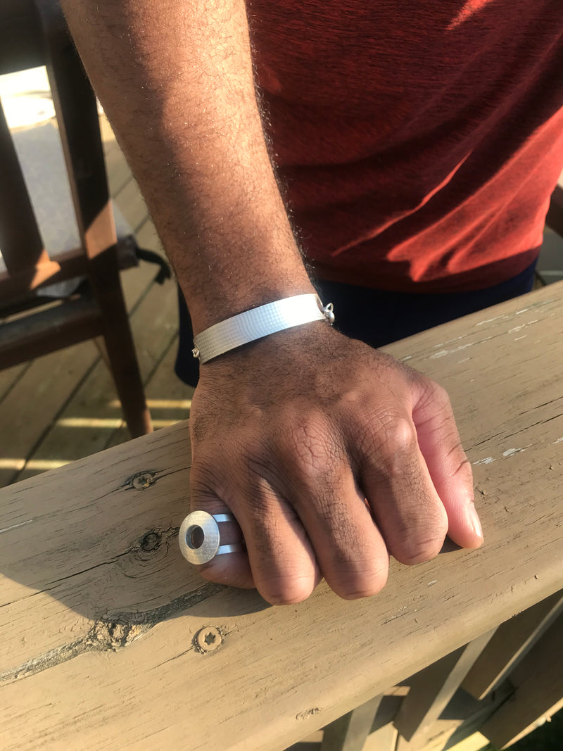 Signature Oculus Ring: Fibril™ Textured Hollowform Statement Ring